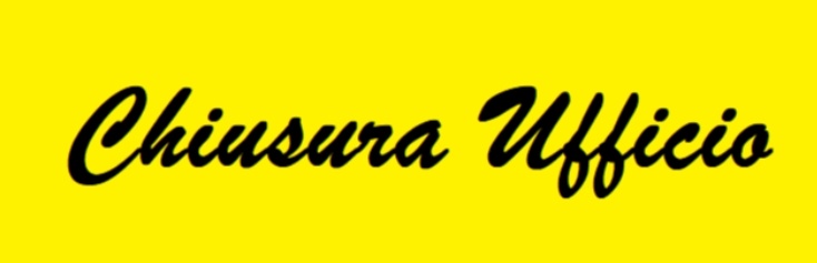 AVVISO DI CHIUSURA AL PUBBLICO
