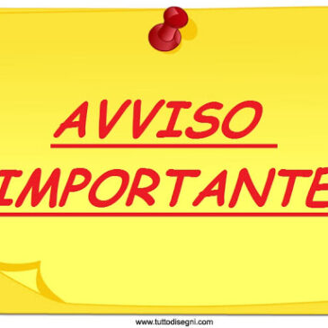 Avviso all’utenza per il giorno 16 settembre